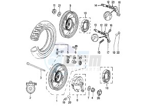 ZENITH N - 50 cc drawing WHEELS