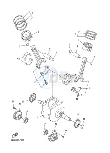 XVS1300A MIDNIGHT STAR (1CS5) drawing CRANKSHAFT & PISTON