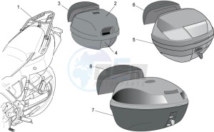 Pegaso Strada-Trail 650 ie drawing Acc.-Top/cases side cases II