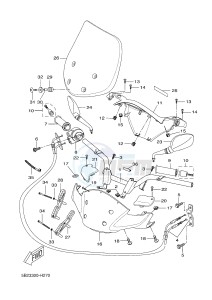 VP250 X-CITY (5B2C 5B2C 5B2C) drawing STEERING HANDLE & CABLE