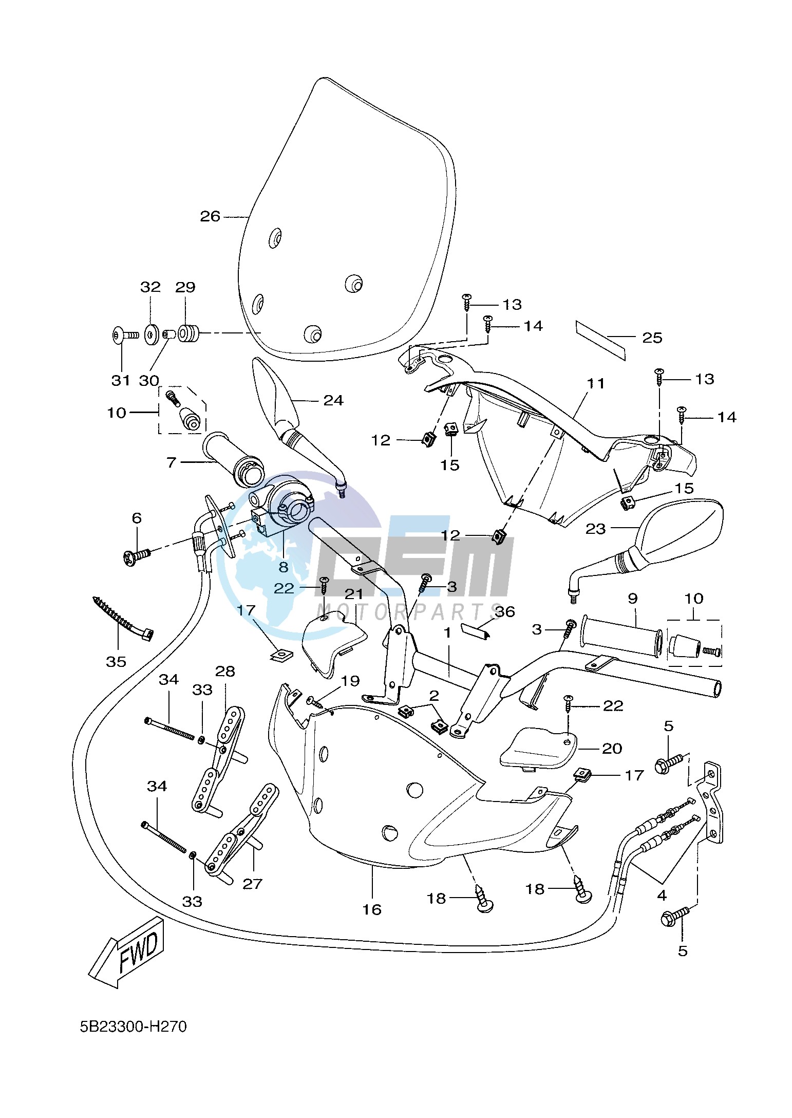 STEERING HANDLE & CABLE