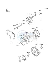 EN 500 C [VULCAN 500 LTD] (C6F-C9F) C6F drawing CLUTCH