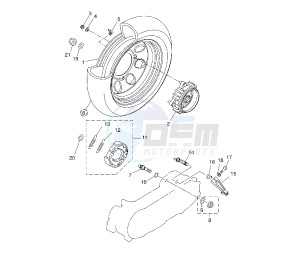 BW'S EASY 50 drawing REAR WHEEL