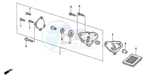 XR70R drawing OIL PUMP