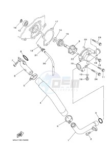 YXR700F YXR7FB RHINO 700 (1RB2 1RB3 1RB4 1RB5) drawing WATER PUMP