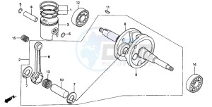 NH80MD drawing CRANKSHAFT/PISTON