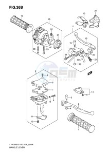 LT-F250 (E3-E28) drawing HANDLE LEVER (MODEL K5 K6)