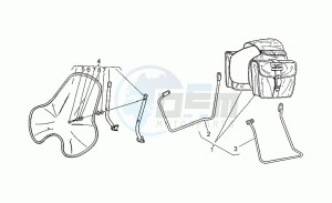 Nevada 750 drawing Cases-windscreen kit