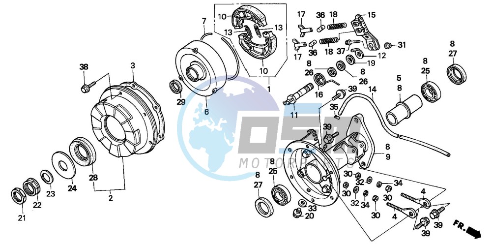 REAR BRAKE DRUM