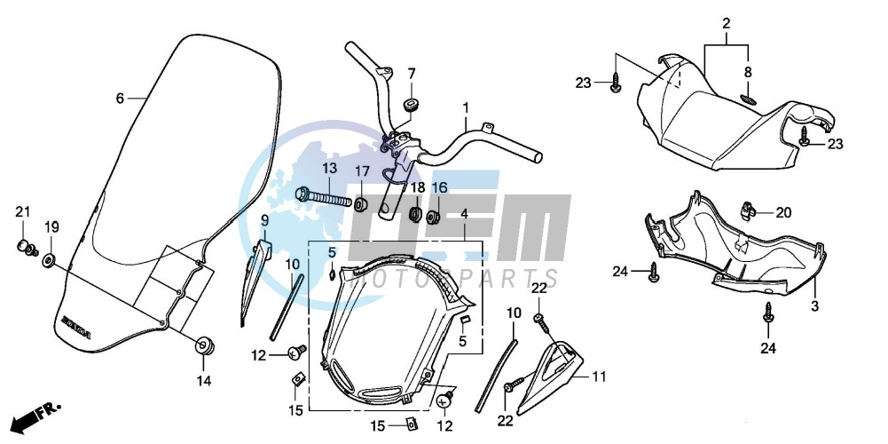 HANDLE PIPE/HANDLE COVER (FES1257/A7)(FES1507/A7)