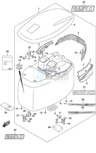 DF 250AP drawing Engine Cover