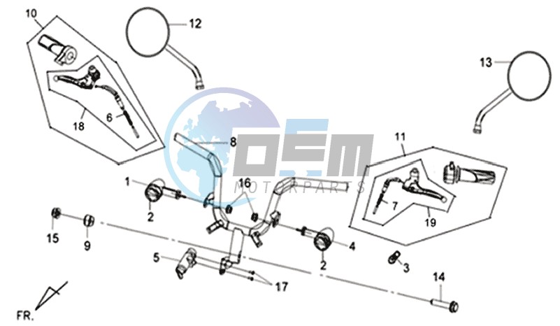 HANDLEBAR / BRAKE LEVERS / MIRRORS