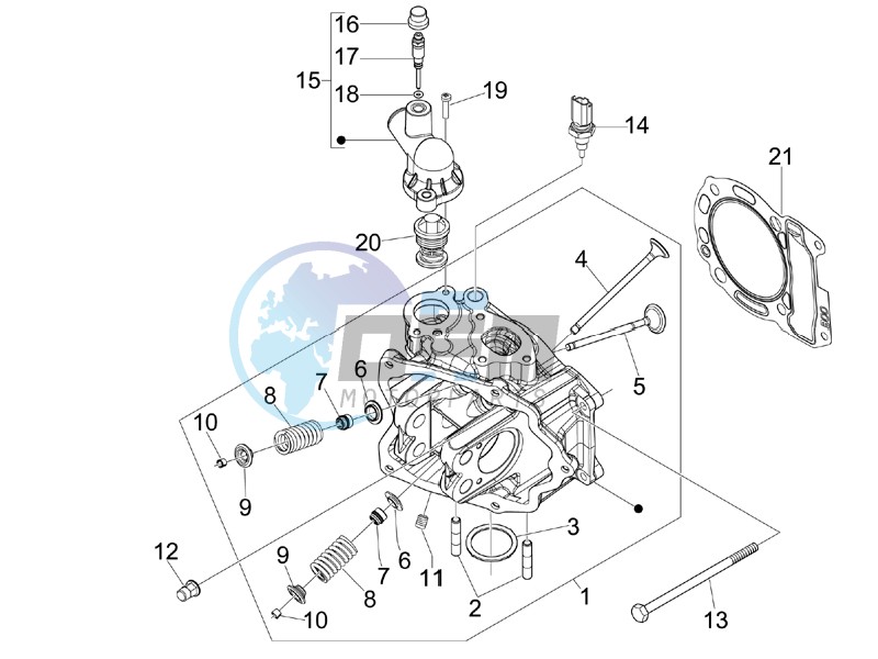 Cilinder head unit - Valve