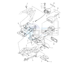 WR R 250 drawing TAILLIGHT