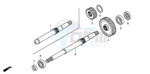 TRX420TE FOURTRAX ES drawing FINAL SHAFT