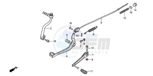 CRF100F drawing PEDAL