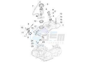 SPRINT 150 4T 3V IGET ABS E4 (NAFTA) drawing Fuel tank