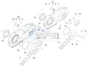 125 4T 3V ie Primavera (EMEA) (Ch, IT) drawing Crankcase cover - Crankcase cooling