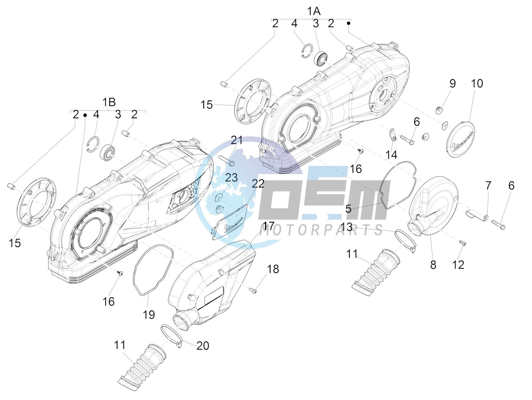 Crankcase cover - Crankcase cooling