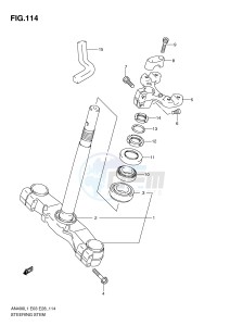 AN400 (E3-E28) Burgman drawing STEERING STEM (AN400ZAL1 E33)