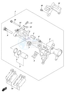 RM-Z450 drawing REAR CALIPER