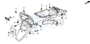 SFX50 drawing REAR FENDER