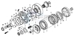 TRX500FE drawing CLUTCH