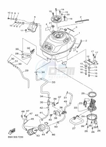 MT-03 MTN320-A (B9A9) drawing FUEL TANK