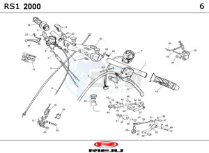 RS1-50-RACING-YELLOW drawing HANDLEBAR - CONTROLS