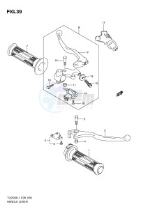 TU250X (E28) drawing HANDLE LEVER