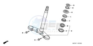 NT700VA UK - (E / MKH) drawing STEERING STEM