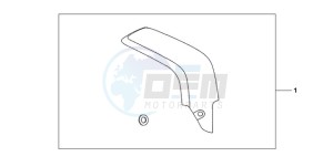 CBR600RA9 Korea - (KO / ABS MK) drawing CARBON FIBER EXHAUST GUARD