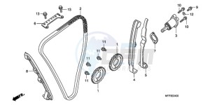 CB1300SA9 Australia - (U / ABS BCT MME TWO) drawing CAM CHAIN/TENSIONER