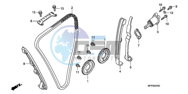 CAM CHAIN/TENSIONER