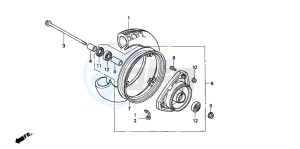 SA75 drawing FRONT WHEEL