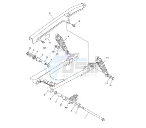 YBR 125 drawing SWING ARM