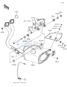 NINJA 650 EX650KJF XX (EU ME A(FRICA) drawing Muffler(s)