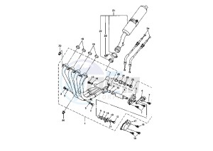 FZS FAZER 1000 drawing EXHAUST SYSTEM