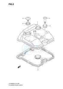 LT-Z400 (E19) drawing CYLINDER HEAD COVER