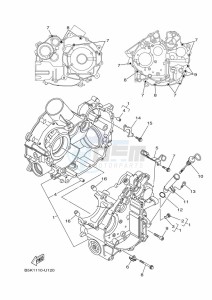 YFM700FWBD YFM70KPXK (B5K3) drawing CRANKCASE