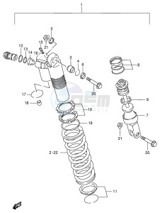 RM125 (E2) drawing SHOCK ABSORBER (MODEL V)