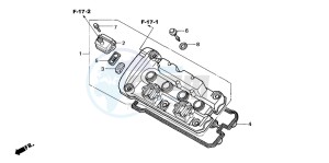 CB600F2 CB600S drawing CYLINDER HEAD COVER (CB600F3/4/5/6)