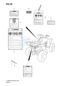 LT-Z250 (E28-E33) drawing LABEL