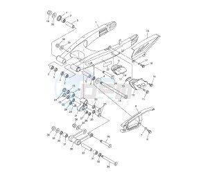 WR R 250 drawing REAR ARM