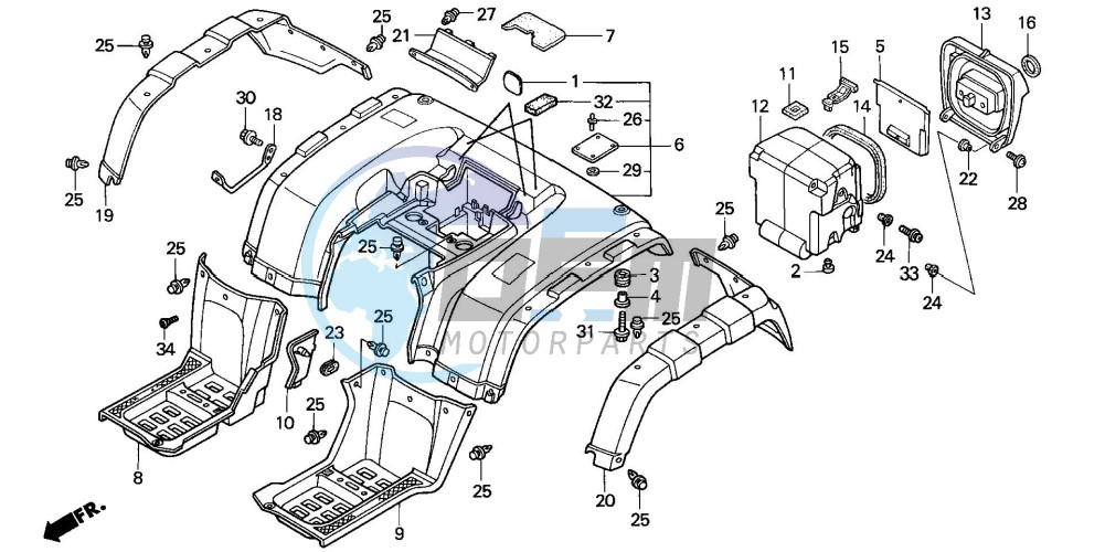 REAR FENDER (2)