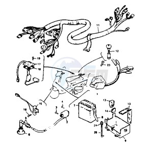 YM BREEZE 50 drawing BATTERY