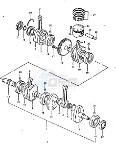 GSX1100 (T-X) drawing CRANKSHAFT