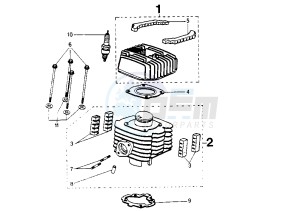 SV GEO - 125 cc drawing CYLINDER HEAD