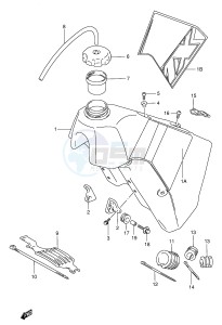 RMX250 (E1) drawing FUEL TANK