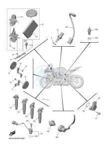 YZF1000W-B YZF-R1 (B3L9) drawing ELECTRICAL 1